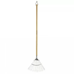 Kent & Stowe Stainless Steel Long Handled Lawn & Leaf Rake