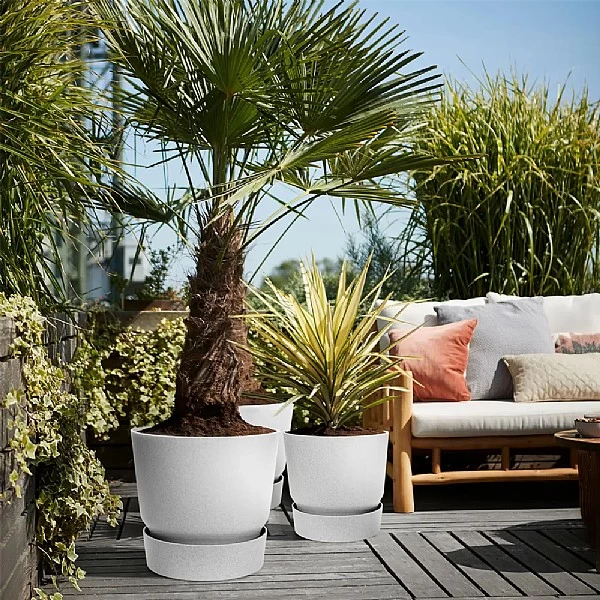 Elho Greenville Round Pot 30cm Living Concrete 1 Elho Greenville Round Pot 30cm Living Concrete