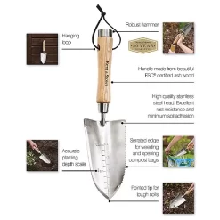 Kent & Stowe Stainless Steel Capability Trowel -Outdoor Garden Care 1139543 6