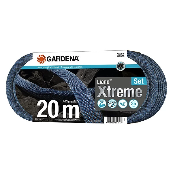 Gardena Textile Hose Liano™ Xtreme 30m Set 1 Gardena Textile Hose Liano™ Xtreme 30m Set