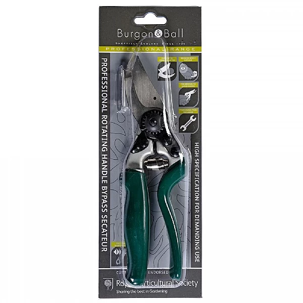 Burgon & Ball RHS Professional Rotating Handle Bypass Secateur 2 Burgon & Ball RHS Professional Rotating Handle Bypass Secateur - Image 2