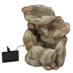 Smart Solar Rock Falls Solar Fountain -Outdoor Garden Care 945202 2