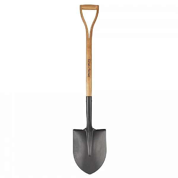 Kent & Stowe Carbon Steel Round Nose Shovel 1 Kent & Stowe Carbon Steel Round Nose Shovel